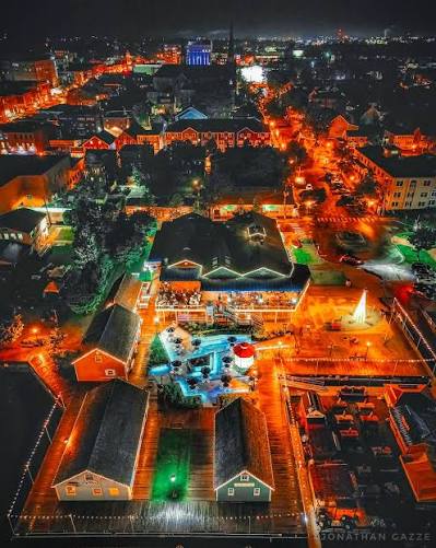 Evening city atmosphere in Charlottetown Prince Edward Island