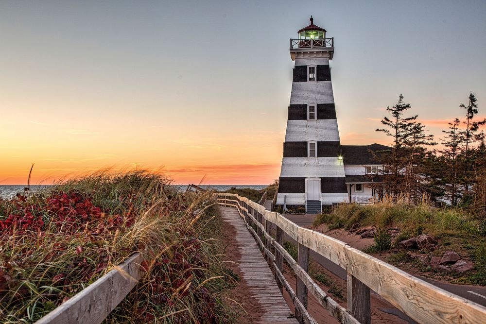 Scenic private drive in Prince Edward Island
